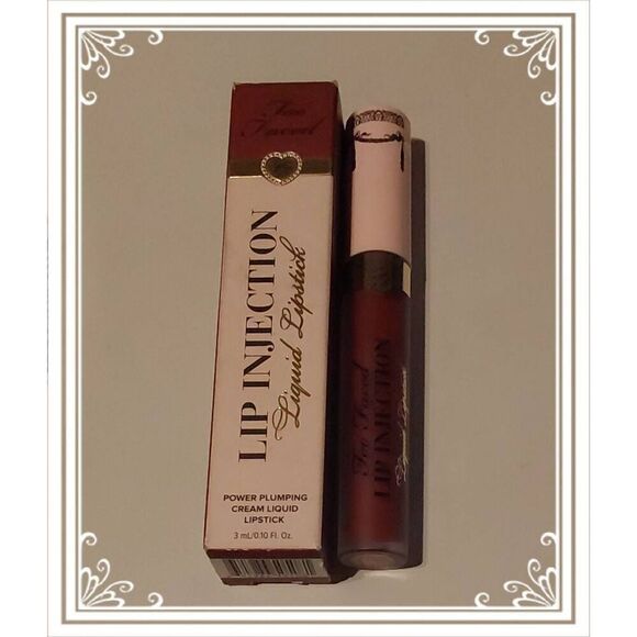 NIB~Too Faced Lip Injection Power Plumping Cream Liquid Lipstick~Boom Boom Pow - Picture 1 of 2